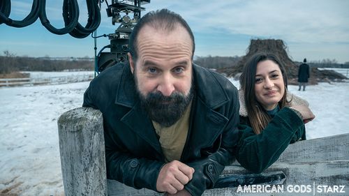 Peter Stormare and Ashley Reyes