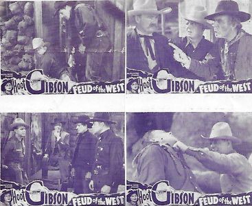 Joan Barclay, Buzz Barton, Hoot Gibson, Reed Howes, Bob Kortman, Nelson McDowell, and Lew Meehan in Feud of the West (19