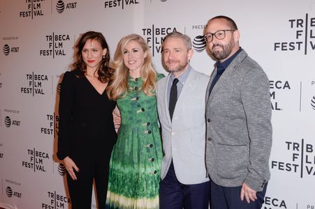 Cargo Premiere, Tribeca Film Festival 2018: (L-R) Kristina Ceyton, Yolanda Ramke, Martin Freeman, Ben Howling