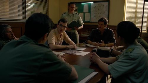 Pedro Pascal and Konstantin Melikhov in Narcos (2015)