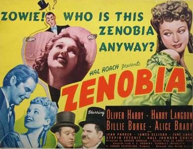 Oliver Hardy, Harry Langdon, James Ellison, June Lang, and Jean Parker in Zenobia (1939)