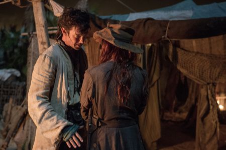 Toby Schmitz and Clara Paget in Black Sails (2014)
