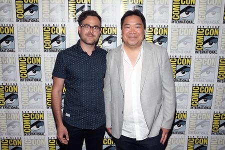 Max Borenstein and Alexander Woo at an event for The Terror (2018)