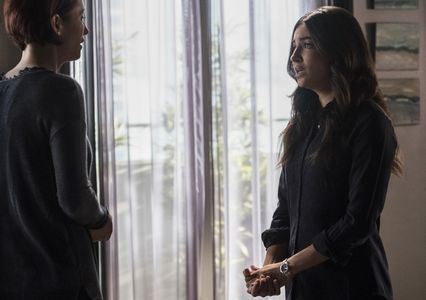 Chyler Leigh and Floriana Lima in Supergirl (2015)