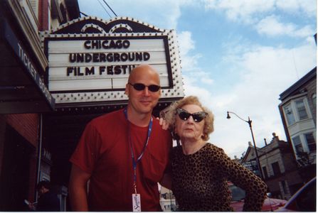 Producer Ray Greene with legendary underground filmmaker Doris WIshman at a screening of 