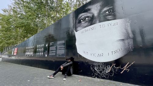 Public Art Activation Design: UNMASK FEAR Didactic (Toronto Canada)