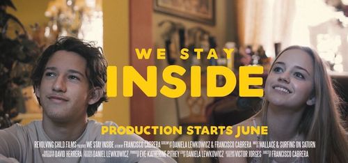 Behind the scenes promotional poster for We Stay Inside.