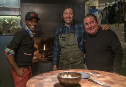Emeril Lagasse, Marcus Samuelsson, and Niklas Ekstedt in Eat the World with Emeril Lagasse (2016)