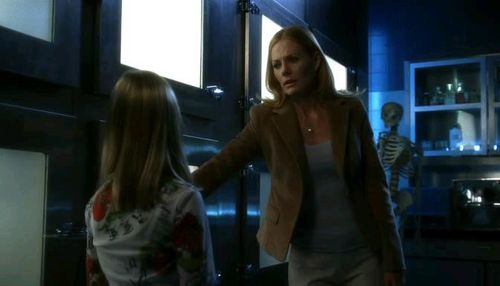 Marg Helgenberger and Madison McReynolds in CSI: Crime Scene Investigation (2000)