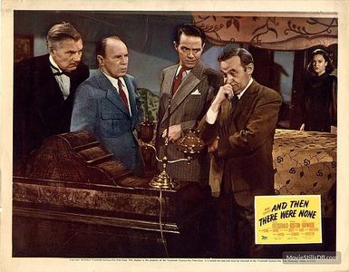 June Duprez, Barry Fitzgerald, Louis Hayward, Walter Huston, and Roland Young in And Then There Were None (1945)