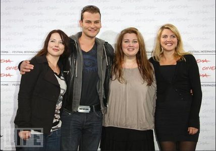 Director Teresa Fabik and actors Christian Magdu, Zandra Andersson and Moa Silen attend the 'Prinsessa' Photocall during