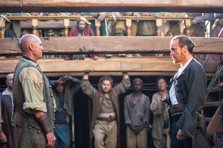 Toby Stephens and Anthony Bishop in Black Sails (2014)