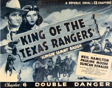 Sammy Baugh and Pauline Moore in King of the Texas Rangers (1941)