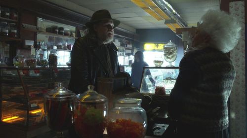 Donal Logue and Waltrudis Buck in Gotham (2014)