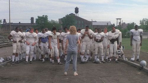 Woody Harrelson, Goldie Hawn, Wesley Snipes, and Jsu Garcia in Wildcats (1986)