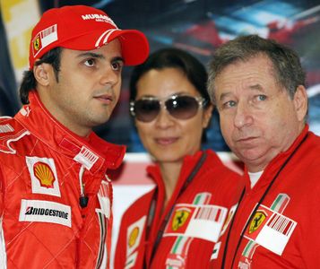 Michelle Yeoh, Jean Todt, and Felipe Massa at an event for Driven (2001)
