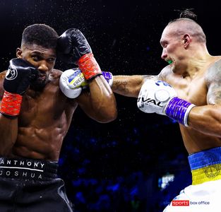 Anthony Joshua and Oleksandr Usyk in Sky Sports World Championship Boxing: WBA, WBO & IBF Heavyweight Titles: Oleksandr 