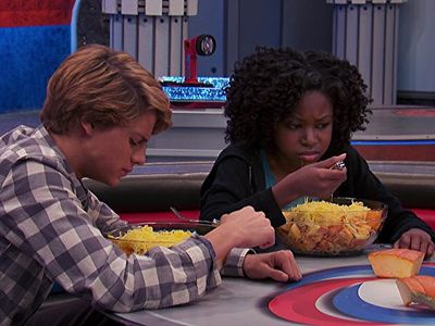 Riele Downs and Jace Norman in Henry Danger (2014)