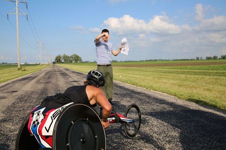 Director TJ O'Grady-Peyton and US Paralympian Josh George (BMW shoot)