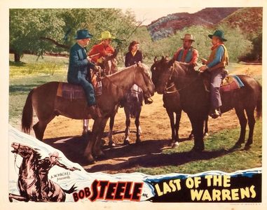 Margaret Marquis, Lafe McKee, Horace Murphy, Bob Steele, and Blackie Whiteford in Last of the Warrens (1936)