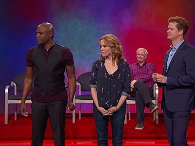 Lea Thompson, Wayne Brady, Jonathan Mangum, and Colin Mochrie in Whose Line Is It Anyway? (2013)
