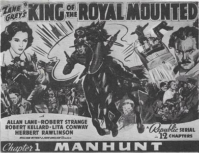 Lita Conway and Allan Lane in King of the Royal Mounted (1940)