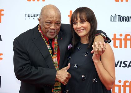 Quincy Jones and Rashida Jones at an event for Quincy (2018)