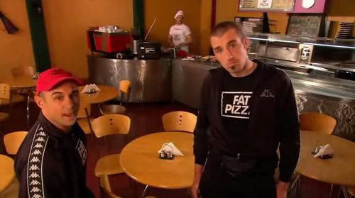 John Boxer, Paul Fenech, and Jabba in Fat Pizza (2003)