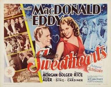 Ray Bolger, Mischa Auer, Herman Bing, Nelson Eddy, Jeanette MacDonald, Frank Morgan, and Florence Rice in Sweethearts (1