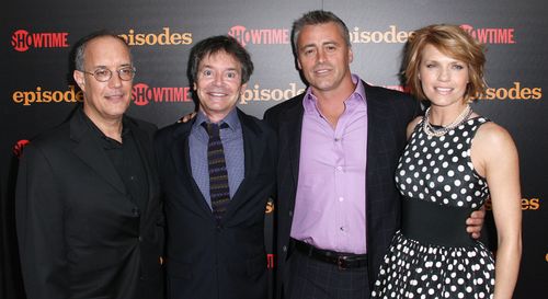 Matt LeBlanc, David Crane, Jeffrey Klarik, and Kathleen Rose Perkins at an event for Episodes (2011)