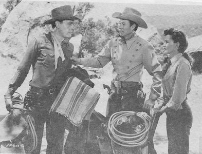 Bill Elliott, House Peters Jr., and Peggy Stewart in Kansas Territory (1952)
