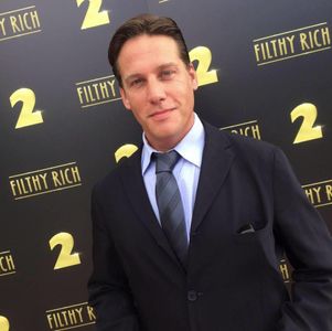 Jay Simon as Alan Griever in the TVNZ series of 2016 'Filthy Rich'