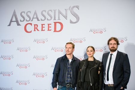 Marion Cotillard, Justin Kurzel, and Michael Fassbender at an event for Assassin's Creed (2016)