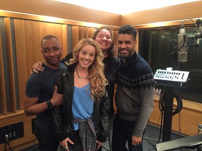 Recording with Christopher Windom, Liesl Tommy, and Jason Michael Webb at Capitol Records
