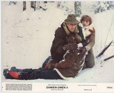 William Holden, Lucas Donat, and Lee Grant in Damien: Omen II (1978)