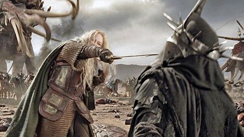 Miranda Otto, Mark Ferguson, Lawrence Makoare, and Brent McIntyre in The Lord of the Rings: The Return of the King (2003