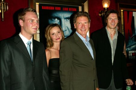 James Francis Ginty, Calista Flockhart, Harrison Ford, and Liam Neeson at event of K-19: The Widowmaker
