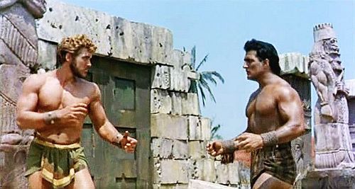 Iloosh Khoshabe and Kirk Morris in Hercules, Samson & Ulysses (1963)