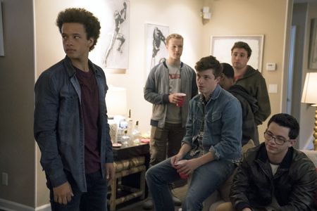 Paul Norman, Carter Redwood, Damon J. Gillespie, Angus O'Brien, and Louis Jannuzzi III in Rise (2018)