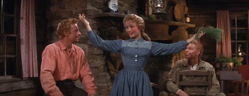 Jane Powell, Marc Platt, and Russ Tamblyn in Seven Brides for Seven Brothers (1954)