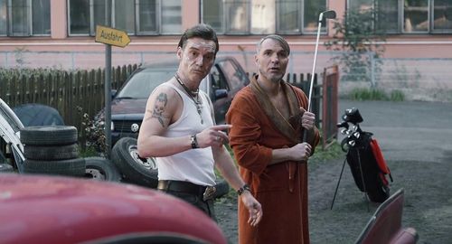 Jirí Machácek and Ivan Trojan in The Banger (2020)