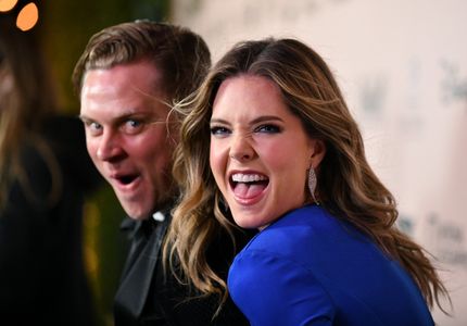 Billy Magnussen and Meghann Fahy at an event for 2020 Golden Globe Awards (2020)