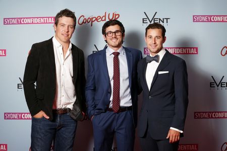 Kane Guglielmi, Stephen Peacocke, and Charles Cottier at an event for Cooped Up (2016)