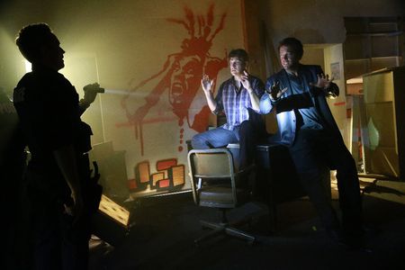 Adam Baldwin, Seamus Dever, and Nathan Fillion in Castle (2009)