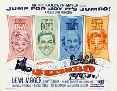 Doris Day, Stephen Boyd, Jimmy Durante, and Martha Raye in Billy Rose's Jumbo (1962)