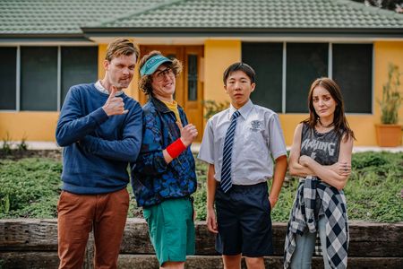 Tim Watts, Sam Campbell, Trystan Go and Adriane Daff in 'Small Town Hackers'