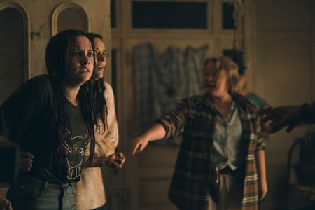 Elizabeth Saunders, Catalina Sandino Moreno, and Hannah Cheramy in From: The Way Things Are Now (2022)