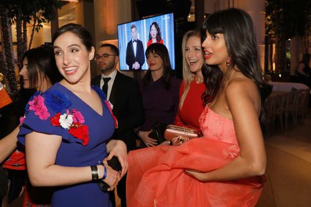Megan Amram and Jameela Jamil at an event for 2019 Golden Globe Awards (2019)