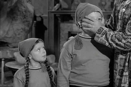 John Astin, Lisa Loring, and Ken Weatherwax in The Addams Family (1964)