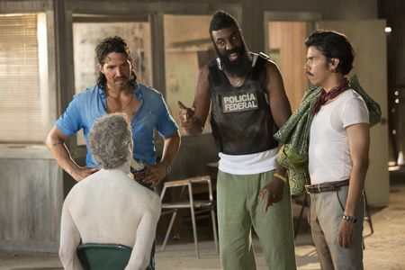 Maurice Compte, Octavio Gómez Berríos, J.B. Smoove, and Thomas Middleditch in Search Party (2014)